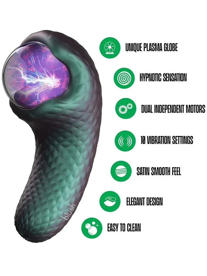 Bild 2 för Blush Temptasia: Enchanted Serpent, Dual Ended Vibrator