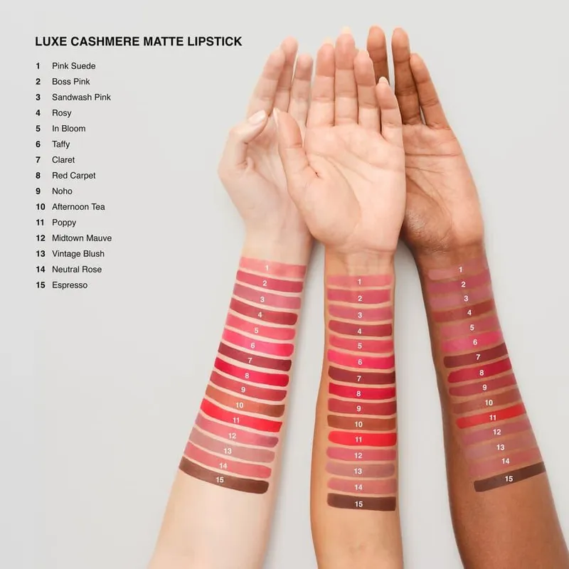 Bild 3 för Bobbi Brown Luxe Cashmere Matte Lipstick Pink Suede