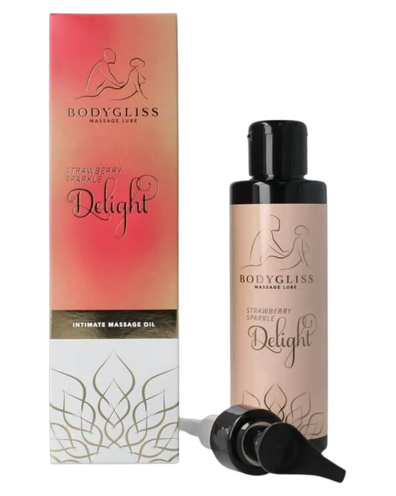 Bild 1 för BodyGliss Massage Oil And Lubricant Strawberry & Champagne 150 ml