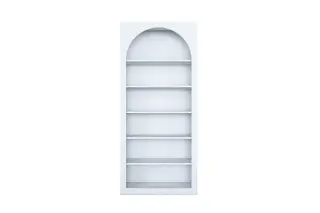 Produktfoto för Bokhylla Eimar 80 cm - Vit