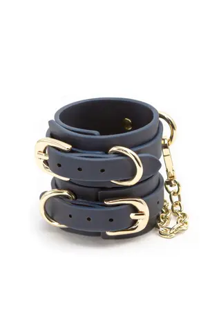 Produktfoto för Bondage Couture Hand Cuff Blue