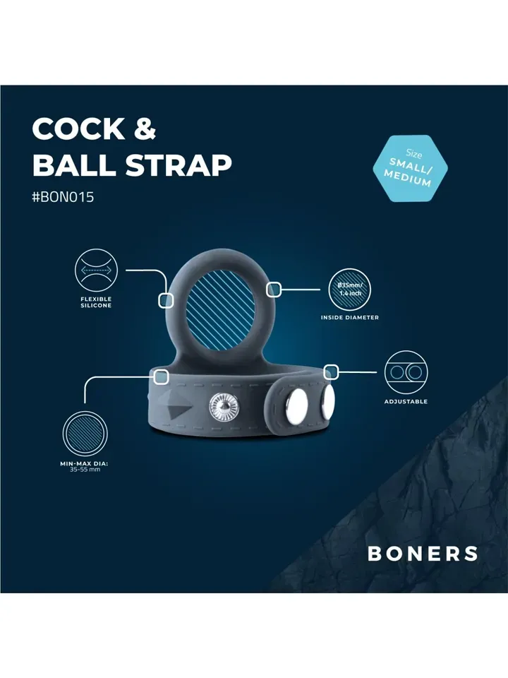 Bild 2 för Boners Cock &amp; Ball Strap S/M