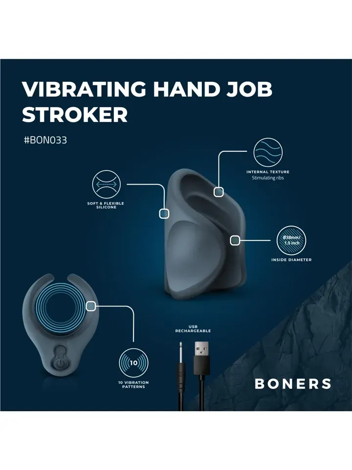 Bild 2 för Boners Vibrating Hand Job Stroker