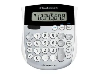 Produktfoto för Bordregner Texas TI-1795SV 8 cifret med skråstillet display