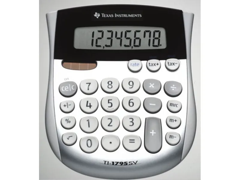 Alternativ bild 0 för Bordregner Texas TI-1795SV 8 cifret med skråstillet display