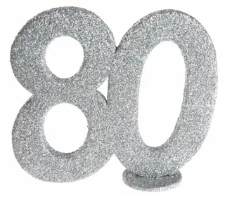 Produktfoto för Bordsdekoration silver 80 år
