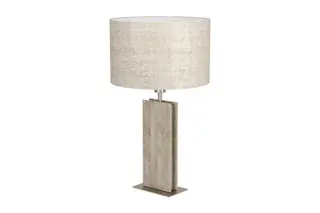Produktfoto för Bordslampa Eglo Belesar Nickel/Natur - Nickel/Natur
