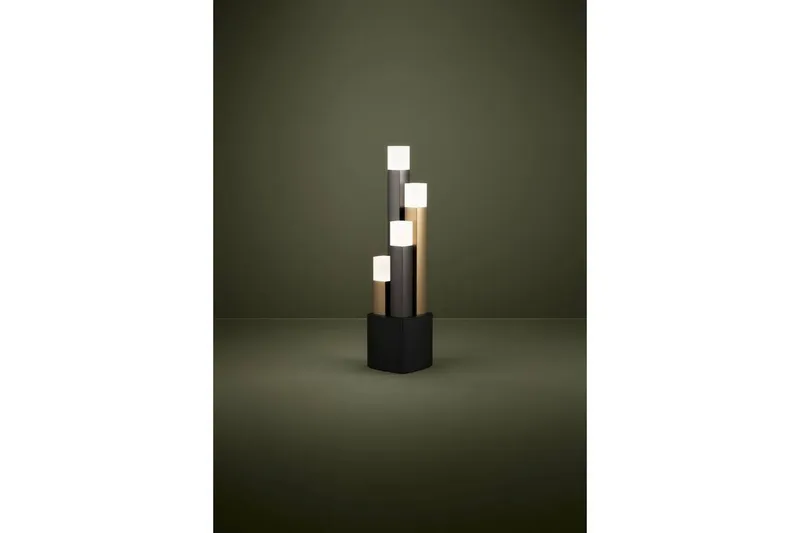 Bild 2 för Bordslampa Eglo Estanterios Grå/Brun med 4 Lampor -