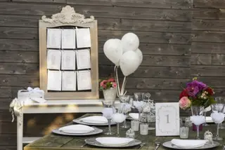 Produktfoto för Bordsplacering vit elegant nummer 1-10