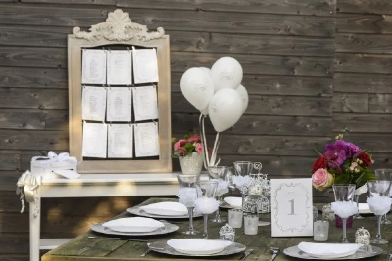 Alternativ bild 0 för Bordsplacering vit elegant nummer 1-10