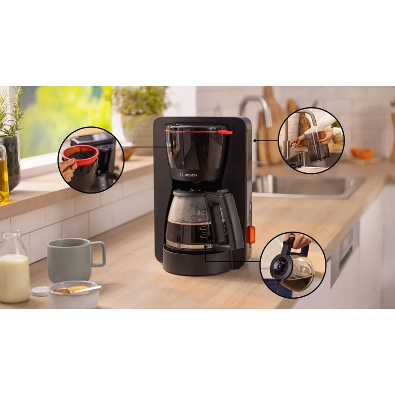 Bild 2 för Bosch Bosch MyMoment TKA3M133 kaffebryggare Aroma Plus Svart