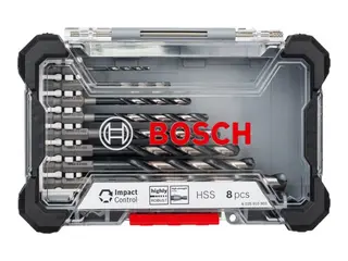 Produktfoto för Bosch Impact Control - Borrsats - spiralborr - 8 delar - H8 - hexagonalt