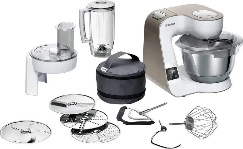 Alternativ bild 0 för Bosch MUM5XW20 köksmaskin, 1000 W, vit/champagne