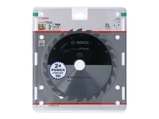 Produktfoto för Bosch Standard for Wood cirkelsågklinga för sladdlösa sågar 216×1,7/1,2×30 T24
