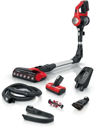 Produktfoto för Bosch Unlimited 7 ProAnimal BBS711ANM - Dammsugare - skaft/handhållen (2-i-1) - utan påse - sladdlös - röd - 1 batteri, laddare medföljer