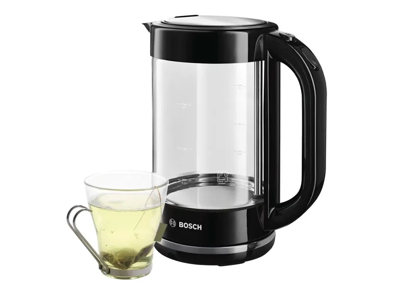 Alternativ bild 0 för Bosch Vattenkokare TWK70B03 - Svart glas - 2400 W