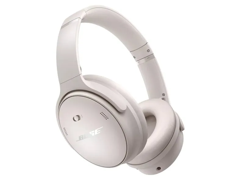 Alternativ bild 0 för Bose QuietComfort - Hörlurar med mikrofon - fullstorlek - Bluetooth - trådlös, kabelansluten - aktiv brusradering - 3,5 mm kontakt - rökvit