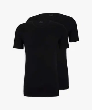 Produktfoto för BOSS 2P Modern Round Neck T-shirt Svart bomull X-Large Herr