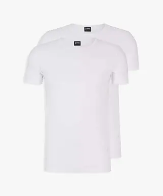 Produktfoto för BOSS 2P Modern Round Neck T-shirt Vit bomull Large Herr