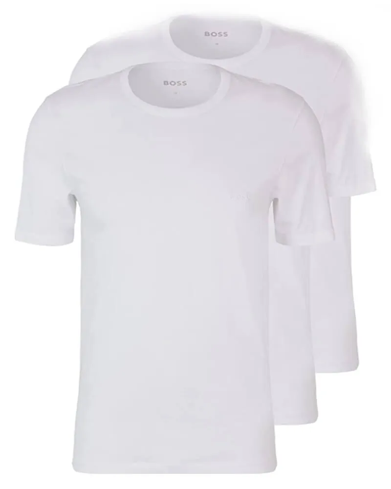 Alternativ bild 0 för BOSS 2P Modern Round Neck T-shirt Vit bomull Small Herr