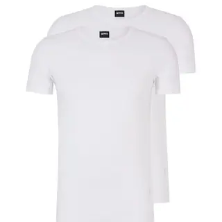 Produktfoto för BOSS 2P Modern Round Neck T-shirt Vit bomull X-Large Herr