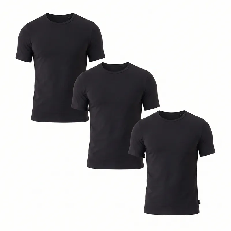 Bild 2 för BOSS 3P Bamboo RN T-Shirt Svart Bambu XX-Large Herr