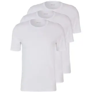 Produktfoto för BOSS 3P Classic Crew Neck T-shirt Vit bomull Medium Herr