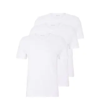 Produktfoto för BOSS 3P V-Neck Classic T-shirt Vit bomull Medium Herr