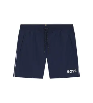 Produktfoto för BOSS Badbyxor Starfish Swim Shorts Mörkblå polyester Large Herr
