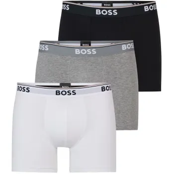 Alternativ bild 0 för BOSS Kalsonger 3P Cotton Stretch Boxer Brief Long Flerfärgad bomull Medium Herr