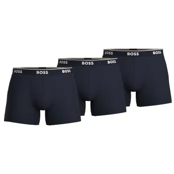 Alternativ bild 0 för BOSS Kalsonger 3P Cotton Stretch Boxer Brief Long Mörkblå bomull X-Large Herr