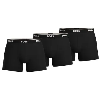 Alternativ bild 0 för BOSS Kalsonger 3P Cotton Stretch Boxer Brief Long Svart bomull Medium Herr