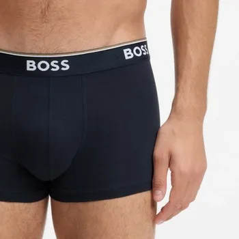 Bild 1 för BOSS Kalsonger 3P Cotton Stretch Trunks Mörkblå bomull Small Herr