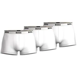 Produktfoto för BOSS Kalsonger 3P Cotton Stretch Trunks Vit bomull Medium Herr