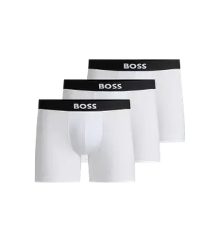 Produktfoto för BOSS Kalsonger 3P ONE BoxerBr 3-pack Vit bomull Small Herr