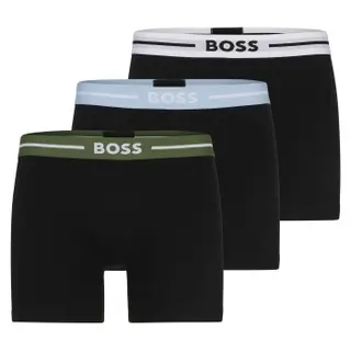 Produktfoto för BOSS Kalsonger 3P Power Bold BoxerBr Svart bomull Medium Herr