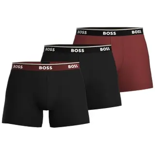 Produktfoto för BOSS Kalsonger 3P Power BoxerBr Svart/Röd bomull XX-Large Herr