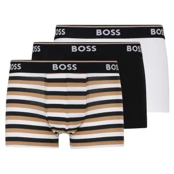 Alternativ bild 0 för BOSS Kalsonger 3P Power Design Trunk Blå/Grön bomull Large Herr
