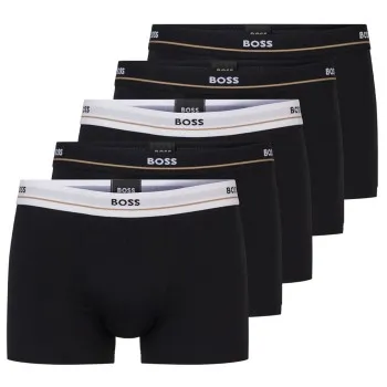 Alternativ bild 0 för BOSS Kalsonger 5P Cotton Boxer Trunks Svart bomull Small Herr