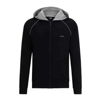 Alternativ bild 0 för BOSS Mix and Match Hooded Jacket Svart bomull Medium Herr