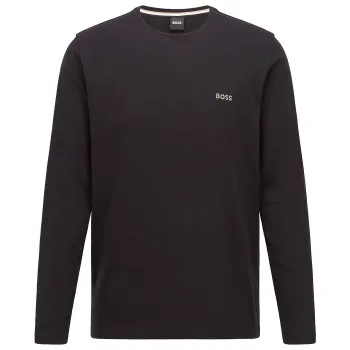 Alternativ bild 0 för BOSS Mix and Match Long Sleeve Shirt Svart bomull Small Herr