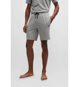 Produktfoto för BOSS Mix and Match Lounge Shorts Grå bomull Medium Herr