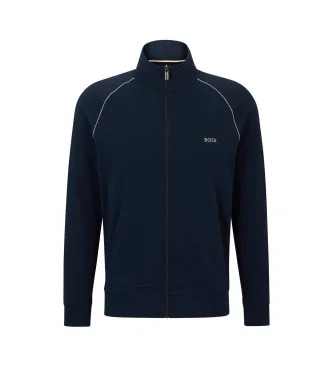 Alternativ bild 0 för BOSS Mix and Match Zip Jacket Mörkblå bomull Large Herr