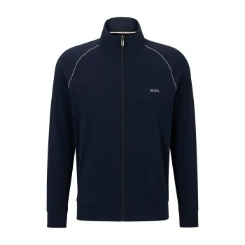 Alternativ bild 0 för BOSS Mix and Match Zip Jacket Mörkblå bomull Medium Herr