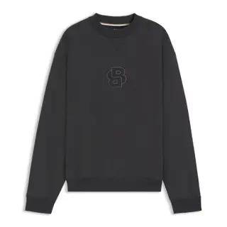 Produktfoto för BOSS Patch Sweatshirt Mörkgrå bomull Large Herr