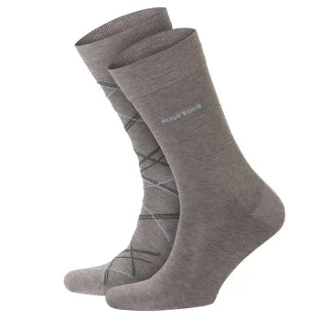 Alternativ bild 0 för BOSS Strumpor 2P Check Cotton Sock Grå Strl 39/42