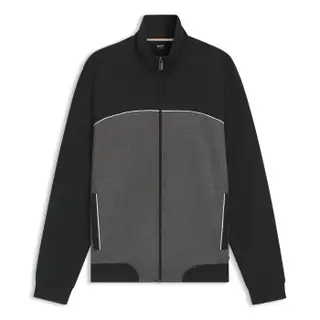 Produktfoto för BOSS Tracksuit Jacket Grå/Svart Large Herr
