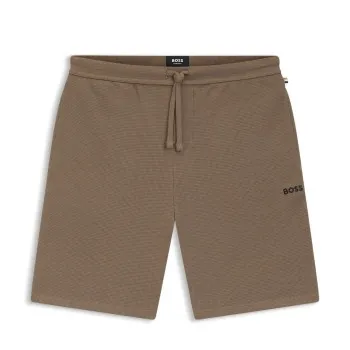 Alternativ bild 0 för BOSS Waffle Nightwear Shorts Brun Medium Herr