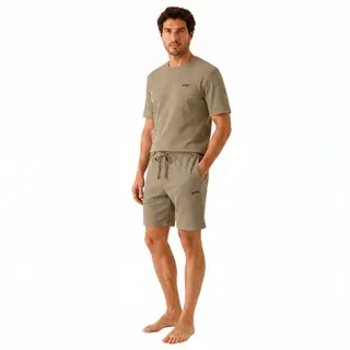 Produktfoto för BOSS Waffle Nightwear Shorts Ljusbrun X-Large Herr