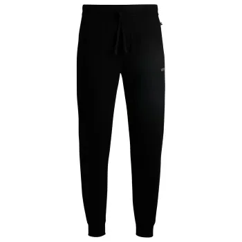 Alternativ bild 0 för BOSS Waffle Pants With Cuff Svart Large Herr
